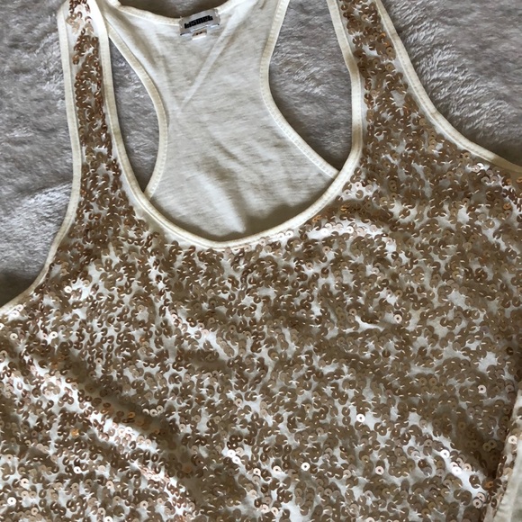 Rose gold sequinned tank - Picture 2 of 2